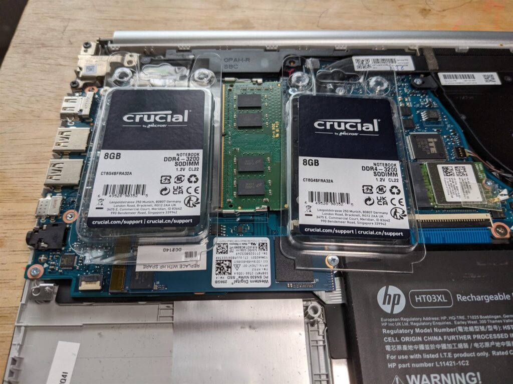 New memory modules ready to fit in a PC upgrade